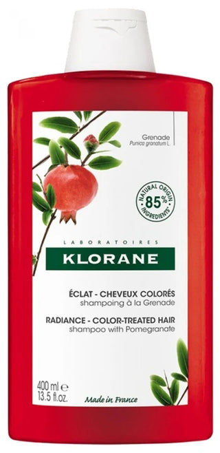 Klorane Grenade Shampoing Éclat à la Grenade - Cheveux Colorés 400 ml