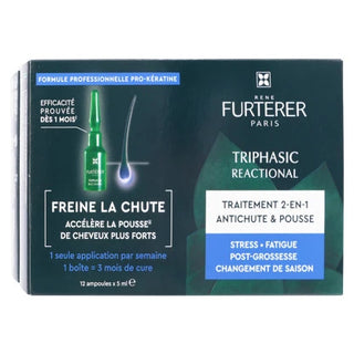 René Furterer TRIPHASIC REACTIONNEL ANTICHUTE & POUSSE 12X5ML