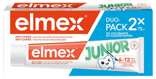 Elmex Dentifrices Anti-Caries Junior Lot de 2 x 75 ml