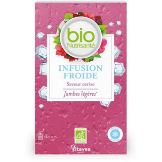 Vitavea Nutrisanté Infusion Froide Jambes Légères Cerise Sachets x 20