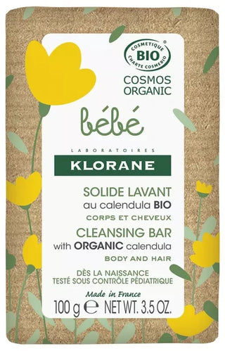 Klorane Bébé Savon Solide Lavant Calendula Bio 100 gr