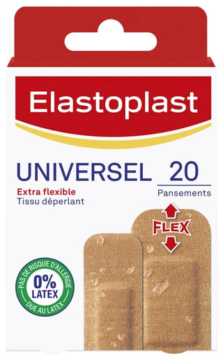 Elastoplast Pansements Universel Flexible 20 Pansements 2 Tailles