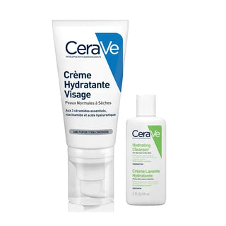 Cerave Face Creme Hydratante Visage 52ml + Crème Lavante 20ml