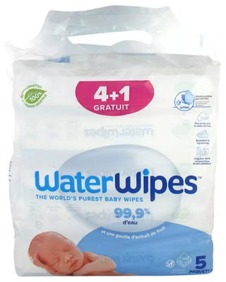 Waterwipes Lingettes - Lot 4+1