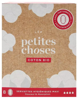 Les Petites Choses Serviettes Hygiéniques Maxi Coton Bio 8 Serviettes