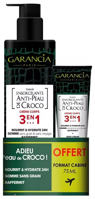 Garancia Ensorcelante Anti-Peau de Croco Crème Corps 400 ml + Format Voyage 75 ml Offert