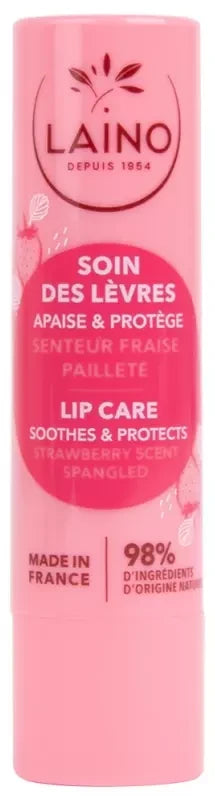 Laino Soin Des Lèvres Pailleté Senteur Cassis 4 g - Senteur : Fraise Pailleté