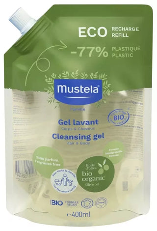 Mustela Eco Recharge Gel Lavant Certifié Bio 420 g