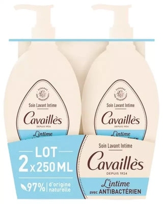 Cavaillès Soin Lavant Toilette Intime Antibactérien 2 x 250 ml