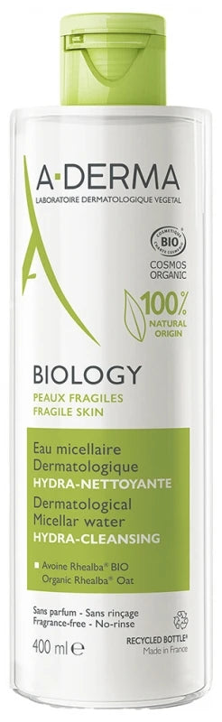 A-Derma Biology Eau Micellaire Dermatologique Hydra-Nettoyante 400 ml