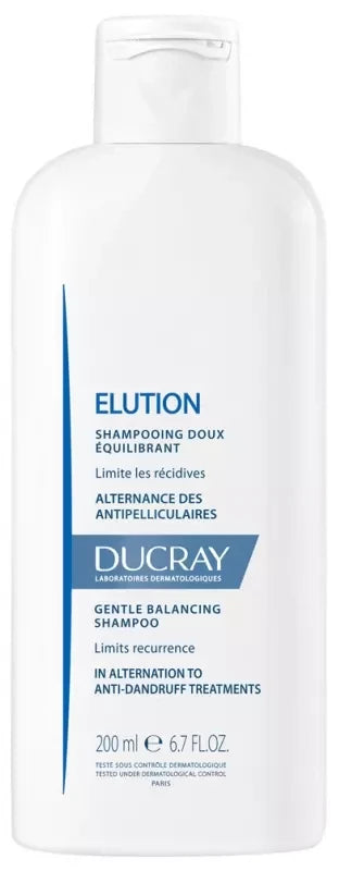 Ducray Elution Shampooing Doux Équilibrant Antipelliculaire 200 ml