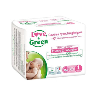 Love&Green Couches hypoallergeniques Taille 1 2 à 5kg x23