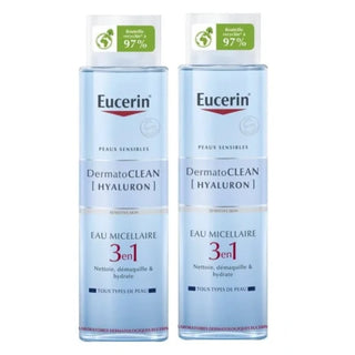 EUCERIN DERMATOCLEAN Eau Micellaire 3 en 1 - Lot de 2x400ml