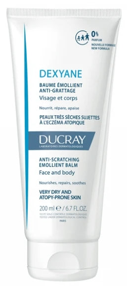 Ducray Dexyane Baume Émollient Anti-Grattage Peaux Trèsèches et à Tendance Atopique 200 ml
