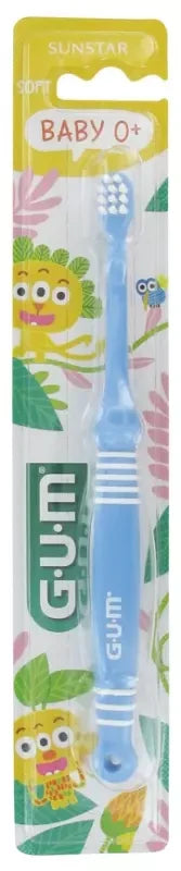 Gum Brosse à Dents Baby 0+ - Couleur : Bleu