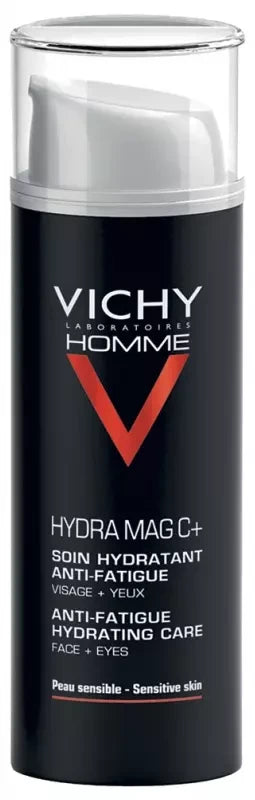 Vichy Homme Hydra Mag C+ Soin Hydratant Anti-Fatigue Visage et Yeux 50 ml