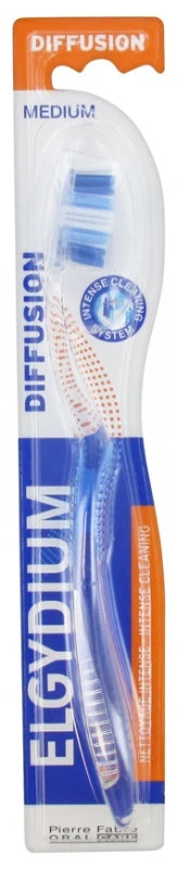 Elgydium Brosse à Dents Diffusion Médium - Couleur : Bleu
