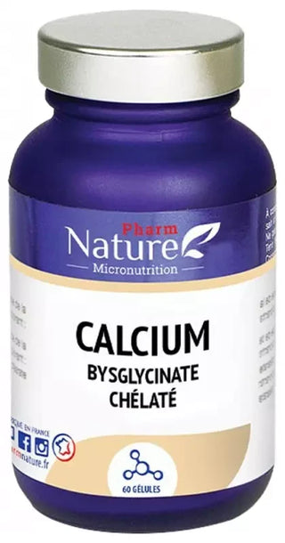 Pharm Nature Calcium Bisglycinate Chélaté Métabolisme 60 Gélules