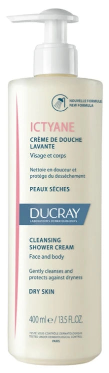 Ducray Ictyane Crème de Douche Lavante Nourrissante Visage et Corps 400 ml