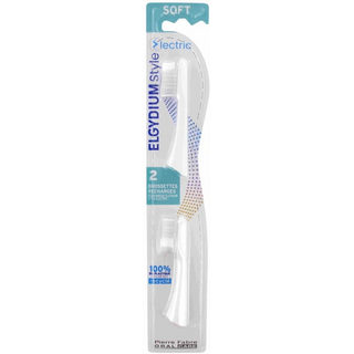 Elgydium Style Recharge pour Brosse à Dents Electrique Souple x 2