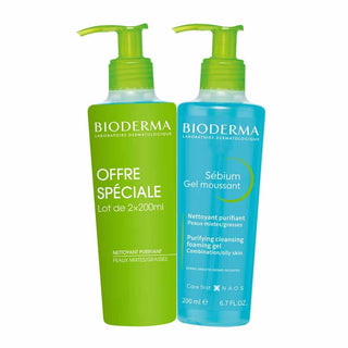 Bioderma Sebium Gel nettoyant Gel Moussant peaux grasses 2x200ml