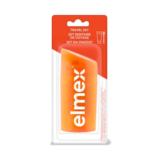 Elmex Set Dentaire de Voyage - Brosse à Dents + Dentifrices 2x12ml