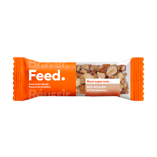 Feed Barre super nuts Amande cacahuète 40g