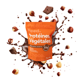 Feed Protéine Végétale Choco‑Noisette – (600 g, 20 portions)