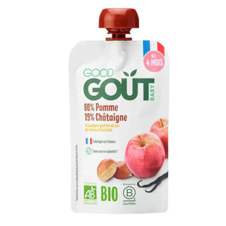 Good Goût gourde POMME CHÂTAIGNE BIO BÉBÉ - DÈS 4 MOIS (120 G)