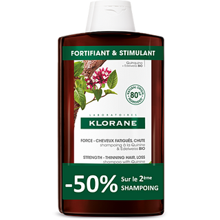 Klorane Shampooing à la Quinine et Edelweiss 2 x 400ml