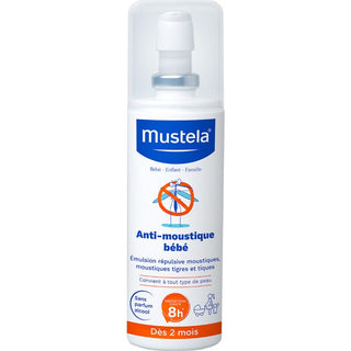 Mustela BÉBÉ - Emulsion Répulsive Moustiques Visage et Corps - Dès 2 mois, 100ml