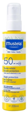 Mustela Spray Solaire Haute Protection Bébé-Enfant-Famille SPF50 200 ml