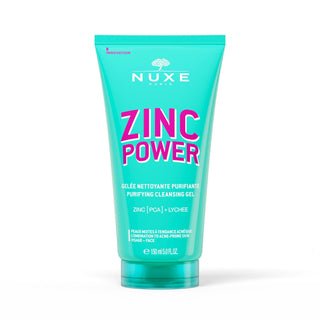 Nuxe ZINC Power - Gelée Nettoyante Matifiante - Visage - Peaux Mixtes à Tendance Acnéique, 150ml