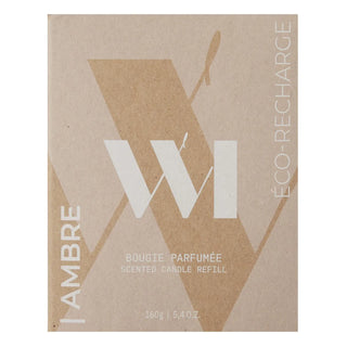 Whatmatters eco-recharge bougie parfumée ambré 160g
