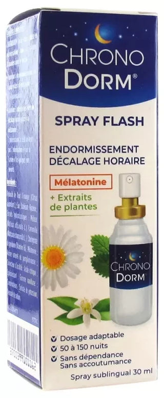 Laboratoires Iprad Chronodorm Mélatonine Flash Spray Sublingual 30 ml