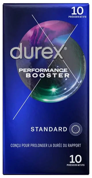 Durex Performance Booster 10 Préservatifs Avec Gel Retardant