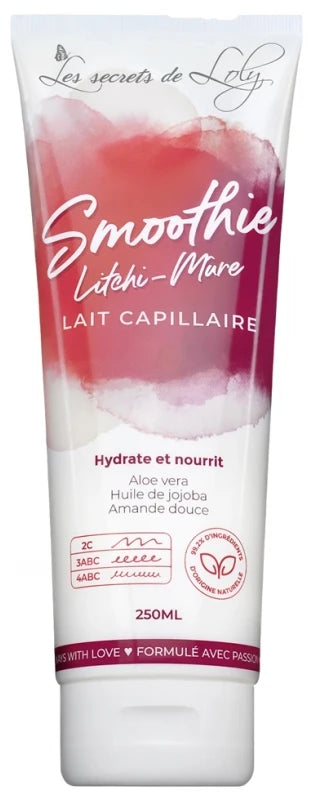 Les Secrets de Loly Smoothie Litchi-Mûre Lait Capillaire 250 ml