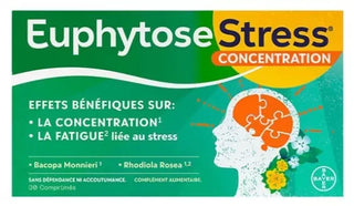Euphytose Zen - Complément Alimentaire Pour la Gestion du Stress au Quotidien - 30 Comprimés - Résistance Physique et Émotionnelle au Stress Grâce à la Rhodiola Rosea