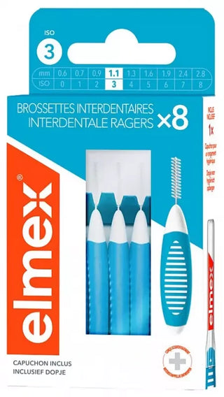 Elmex Brossettes Interdentaires Pack de 8 Brossettes - Taille : 1,1 mm