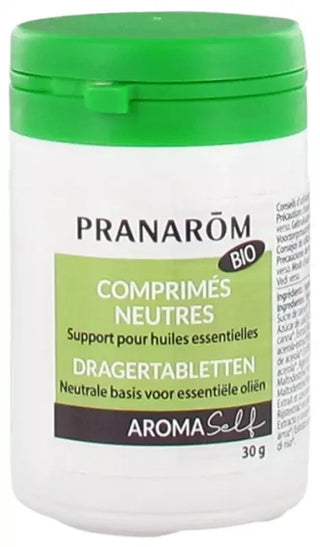 Pranarôm Comprimés Neutres Bio Support Neutre Pour Huiles Essentielles 30 g