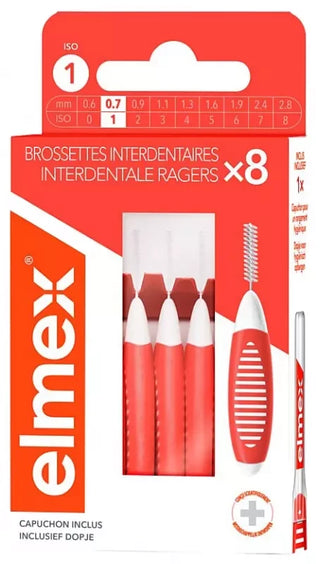 Elmex Brossettes Interdentaires Pack de 8 Brossettes - Taille : 0,7 mm