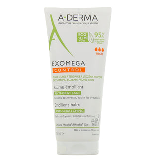 A-Derma Exomega Control Baume Emollient Anti-Grattage 400ml + Huile 100ml