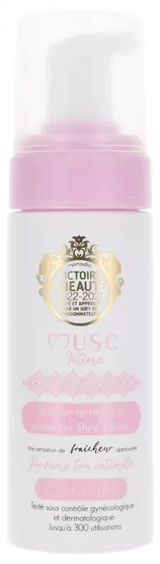 Musc Intime Mousse Nettoyante Intime Parfum Musc Blanc 150 ml