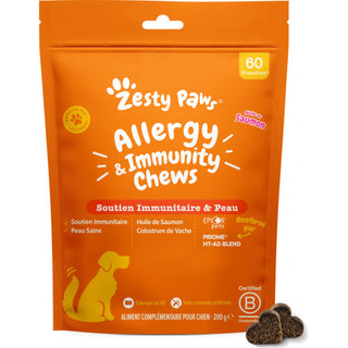 ZESTY PAWS CHIEN ALLERGY ET IMMUNITÉ Soutien Immunitaire et Peau