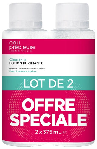Eau Précieuse Lotion Purifiante (Peaux à Tendance Acnéique) Lot de 2 x 375 ml