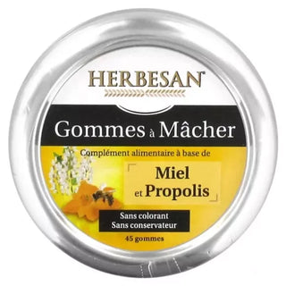 Herbesan Gommes Propolis - Boîte de 45 Gommes