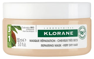 Klorane Cupuaçu Masque Nutritif et Réparateur 3 en 1 Beurre de Cupuaçu Bio Cheveux Très Secs 150 ml