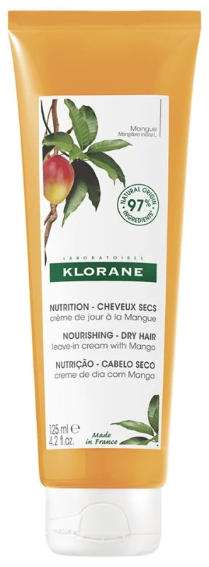 Klorane Mangue Crème de Jour Nutrition Cheveux Secs 125 ml