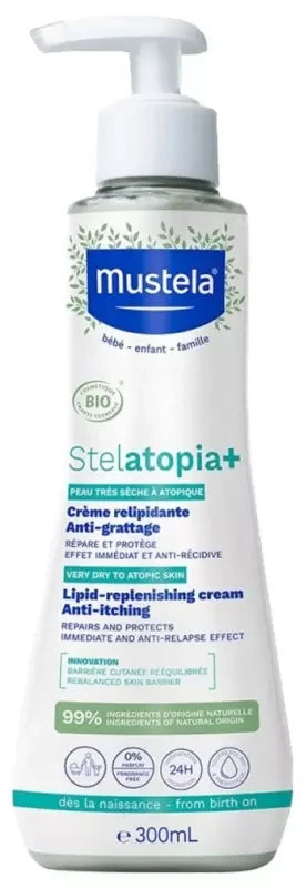 Mustela Crème Relipidante Anti-Grattage Stelatopia+ 300 ml