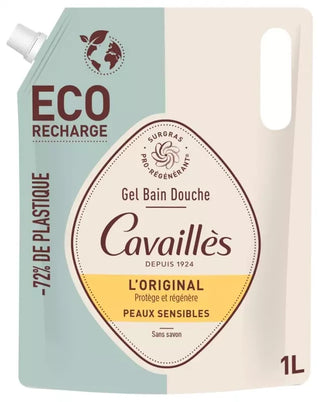 Cavaillès Gel Bain Douche L'Original Peaux Sensibles Éco-Recharge 1 L